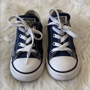 Navy blue converse toddler 9
